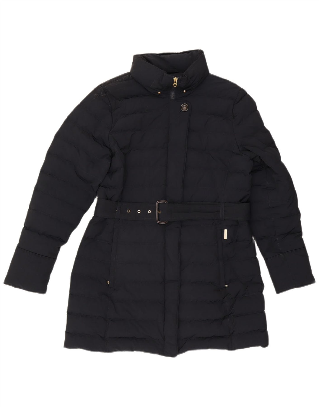 Женское стеганое пальто Woolrich UK 16, большой темно-синий полиэстер