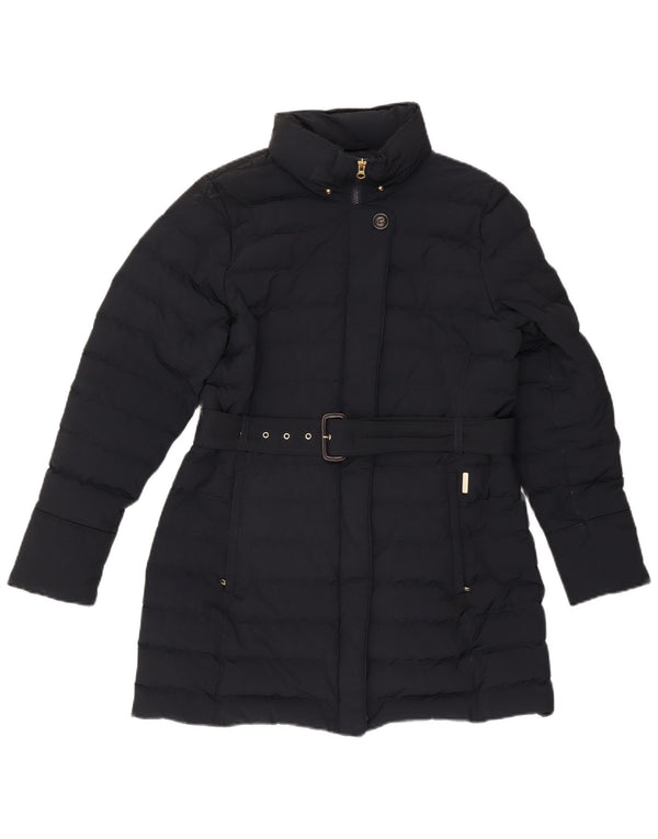 Женское стеганое пальто Woolrich UK 16, большой темно-синий полиэстер