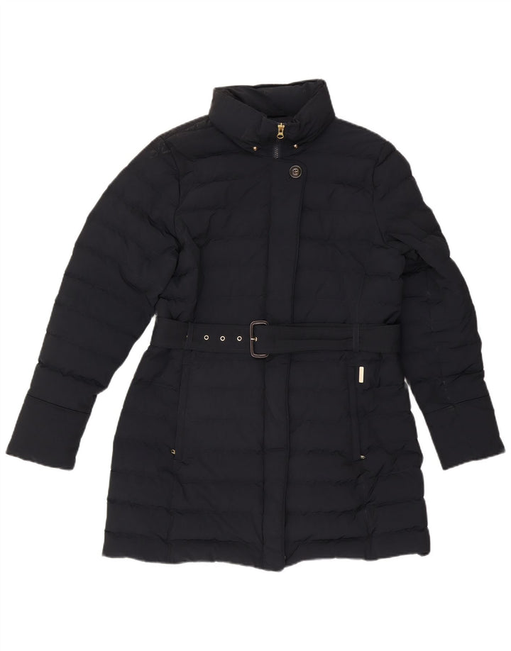 Женское стеганое пальто Woolrich UK 16, большой темно-синий полиэстер