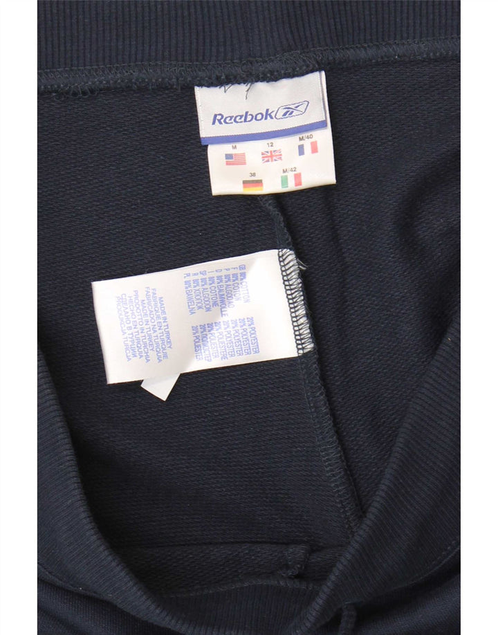 Женские спортивные шорты Reebok UK 12, средний темно-синий, хлопок