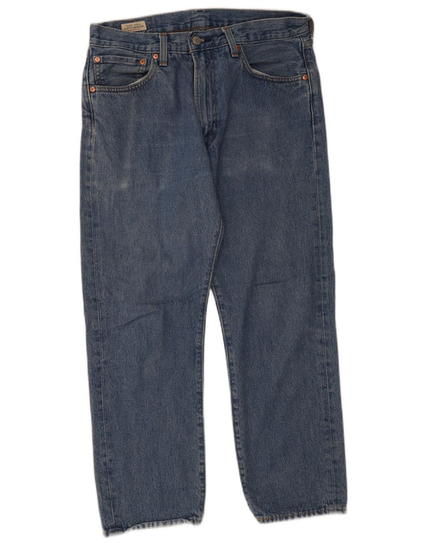 Мужские прямые джинсы Levi's 551 W31 L26 синие, хлопок
