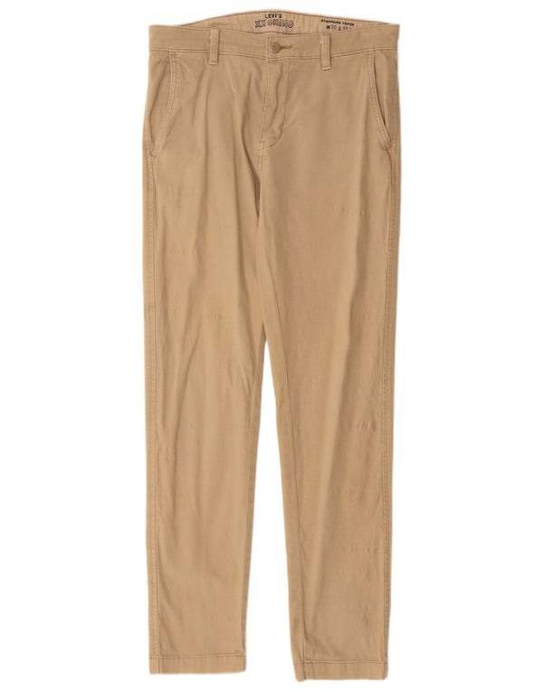 Мужские брюки-чиносы Levi's Standard зауженные W30 L32 бежевые, хлопок