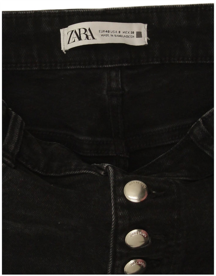 Женские джинсы Bootcut Zara EU 40 Medium W30 L26, черный хлопок