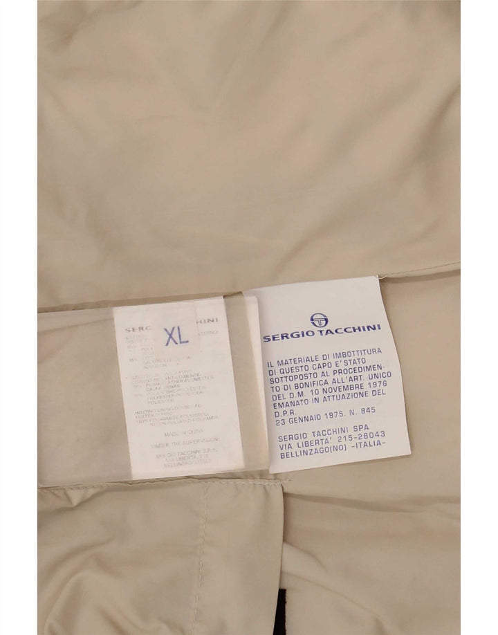 Мужской жилет с подкладкой Sergio Tacchini UK 42 XL, бежевый полиэстер