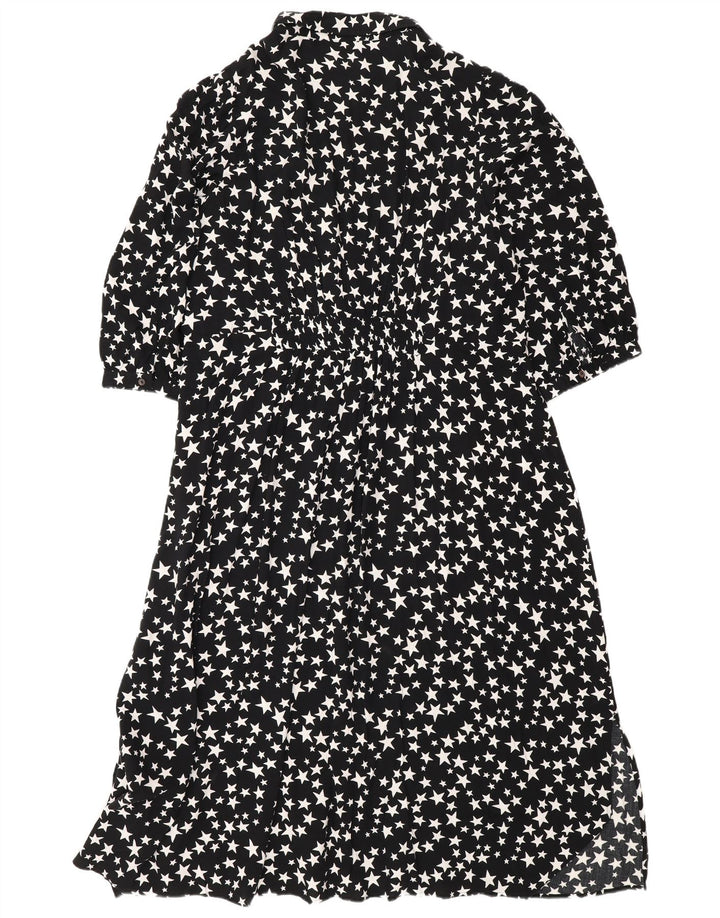 Женское платье макси с абстрактным узором Marks & Spencer UK 18 XL, черное