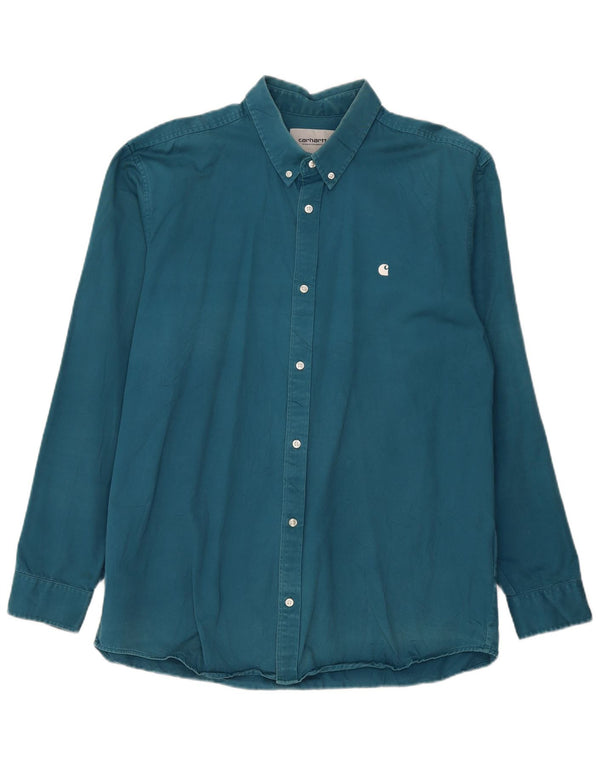 Мужская рубашка Carhartt 2XL, синяя, хлопок