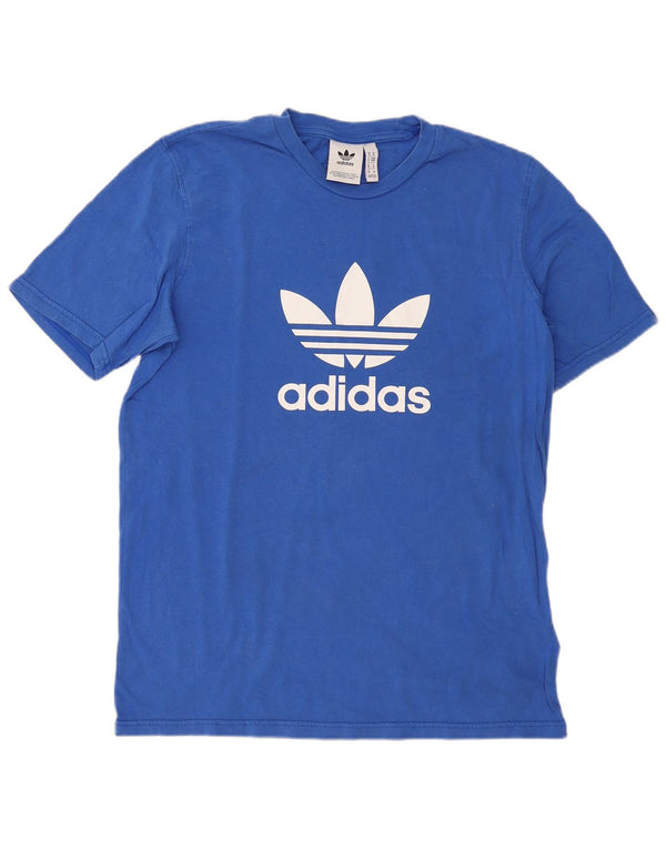Мужская футболка с рисунком Adidas Top Medium Blue Cotton