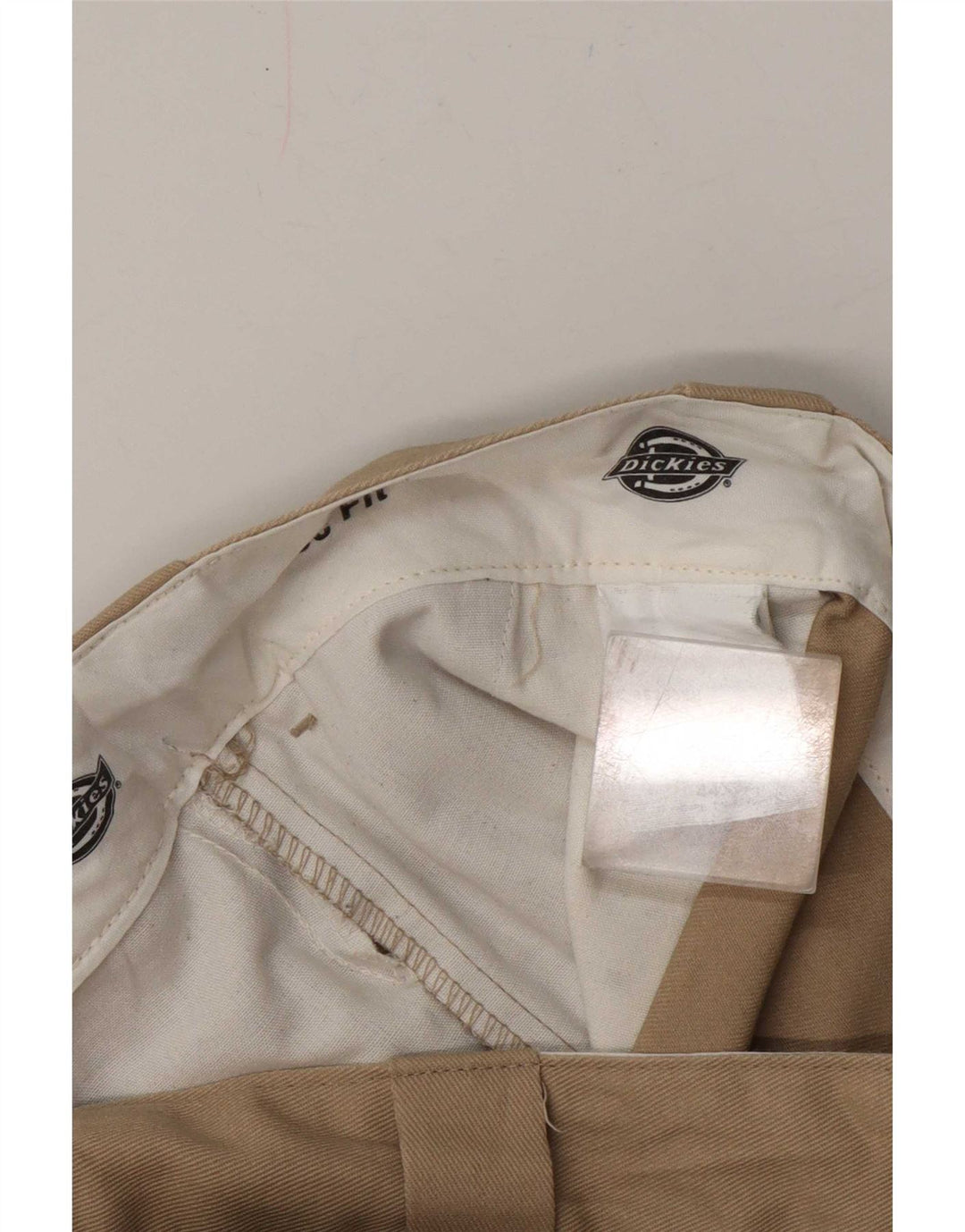 Мужские прямые брюки-карго Dickies W44 L32 бежевого цвета из полиэстера