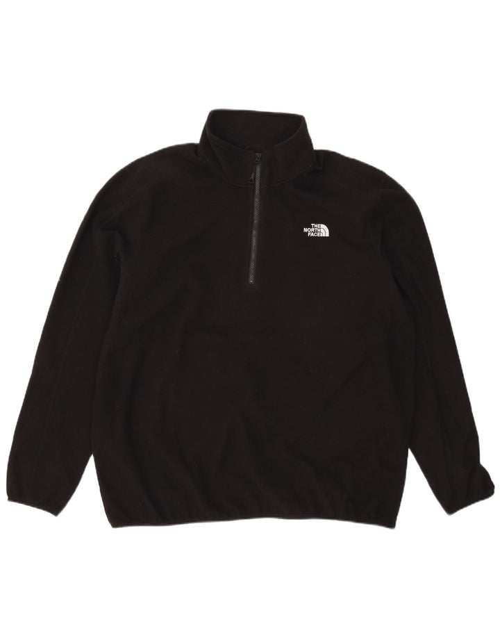 Мужской флисовый джемпер с воротником на молнии The North Face 2XL, черный полиэстер