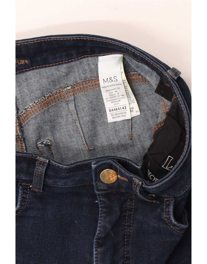 Женские расклешенные джинсы Marks & Spencer UK 12 Medium W30 L27 Темно-синие