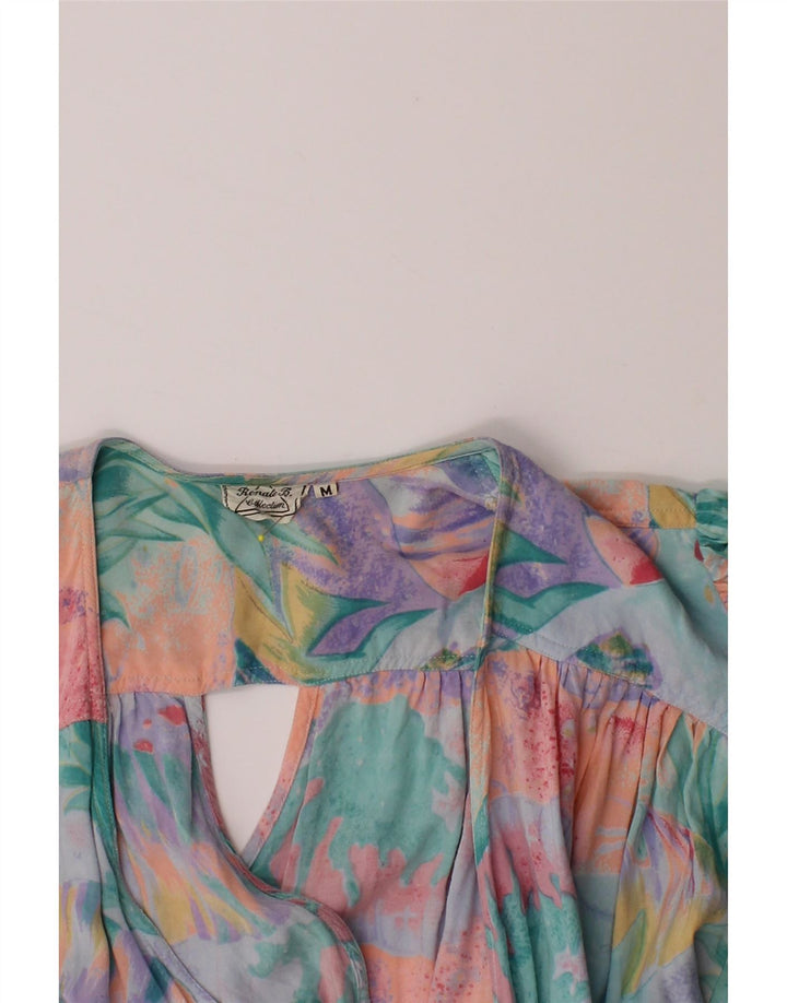 RENATE Womens Wrap Dress UK 14 Medium Multicoloured Floral Vintage Renate and Second-Hand Renate from Messina Hembry 