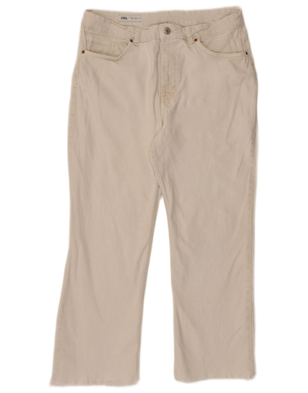 Женские прямые джинсы Zara EU 46 2XL W36 L26 белые