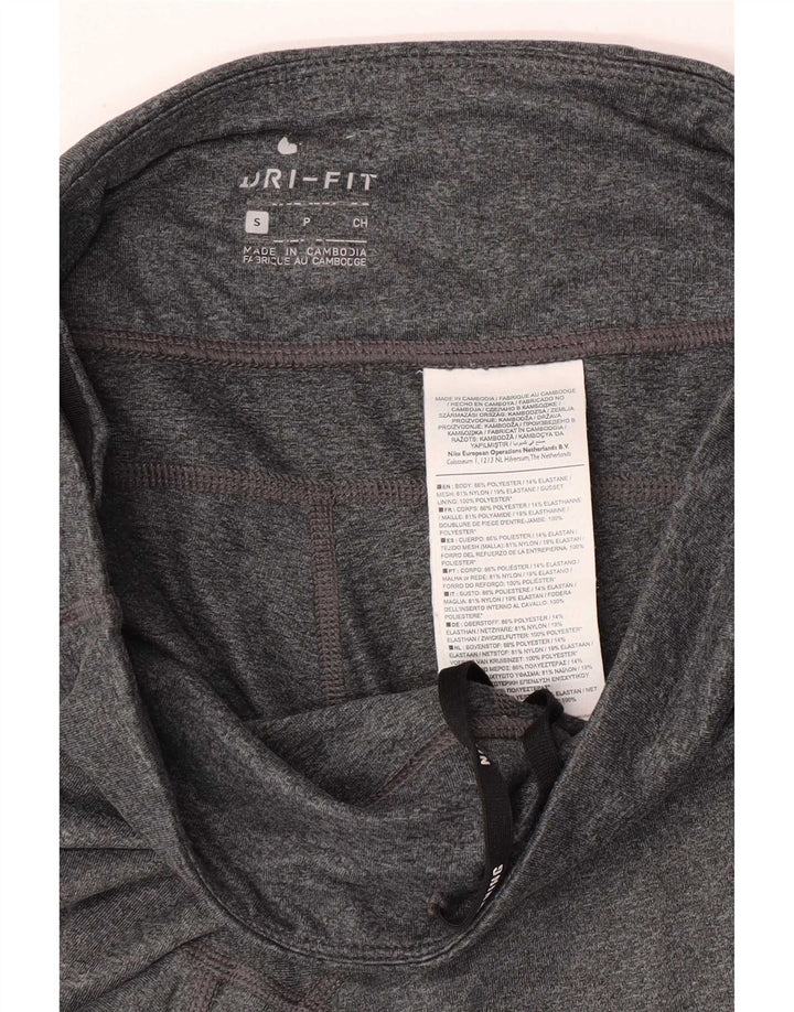 Женские леггинсы Nike Dri Fit UK 10, маленькие серые, полиэстер