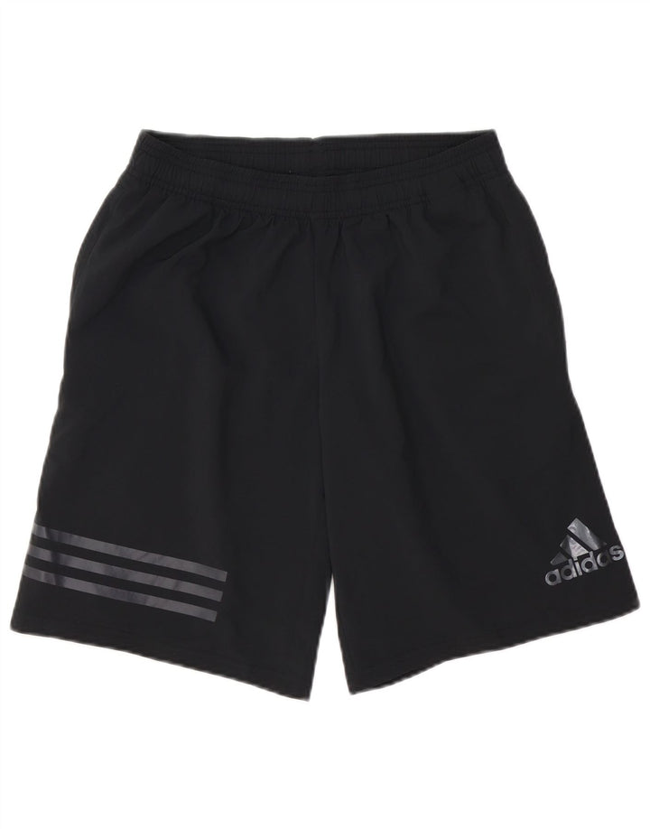 Мужские спортивные шорты Adidas Climalite, маленькие черные из полиэстера