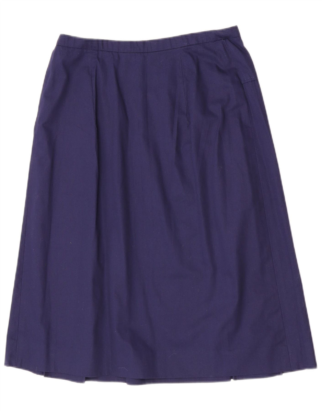 Винтажная женская юбка-трапеция W28, средний темно-синий хлопок, хлопок