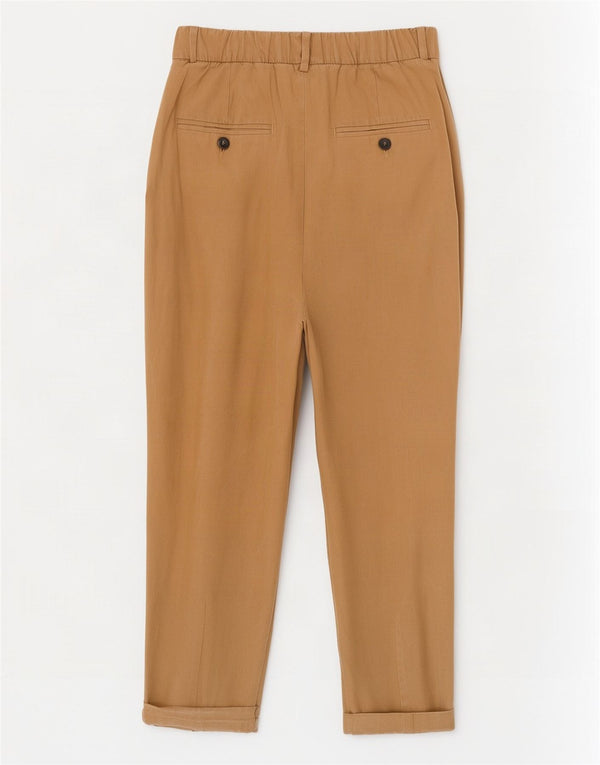 Женские зауженные брюки-чиносы с высокой талией Zara XS W24 L21 Бежевые