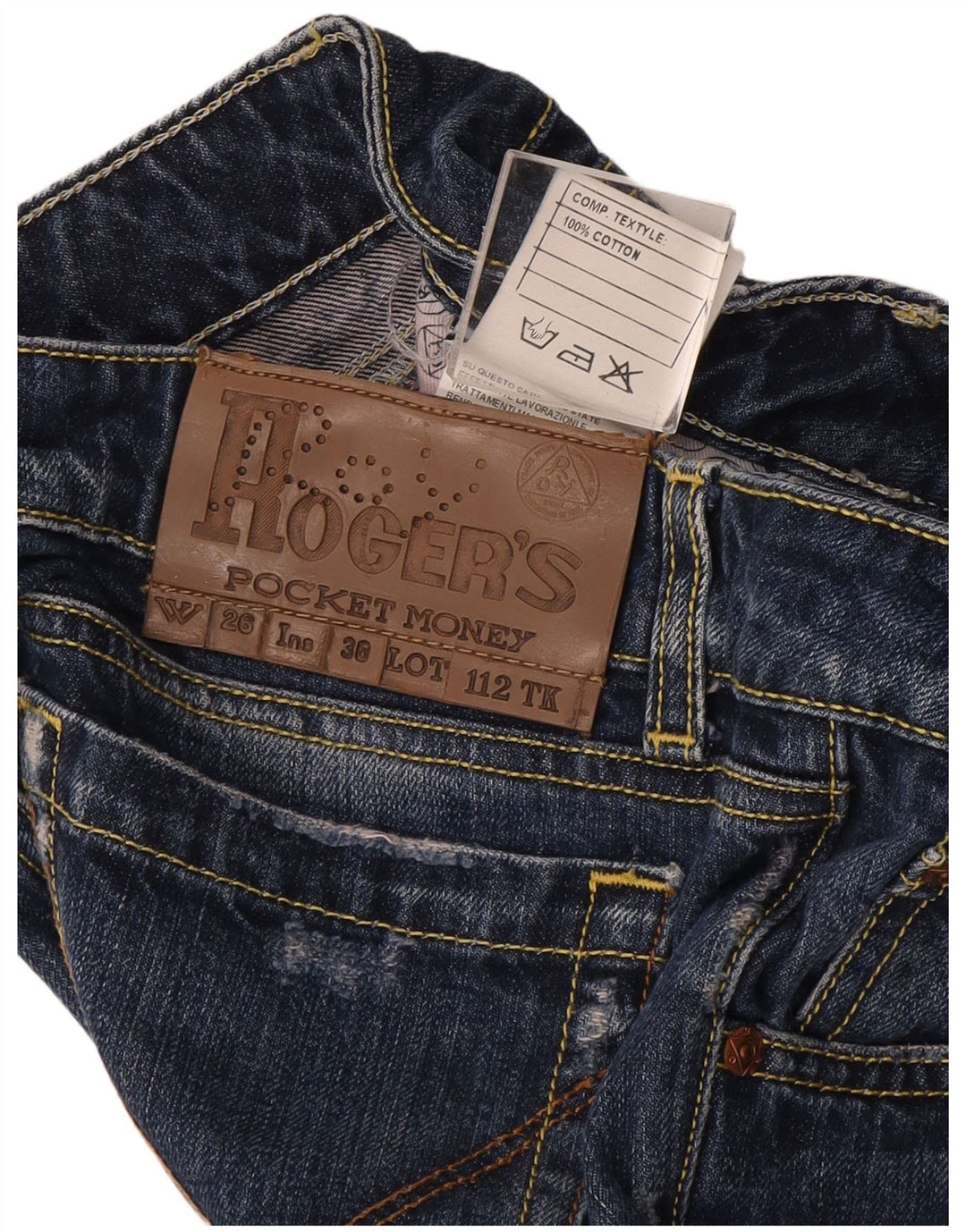 Женские прямые джинсы Roy Rogers W26 L32, синий хлопок