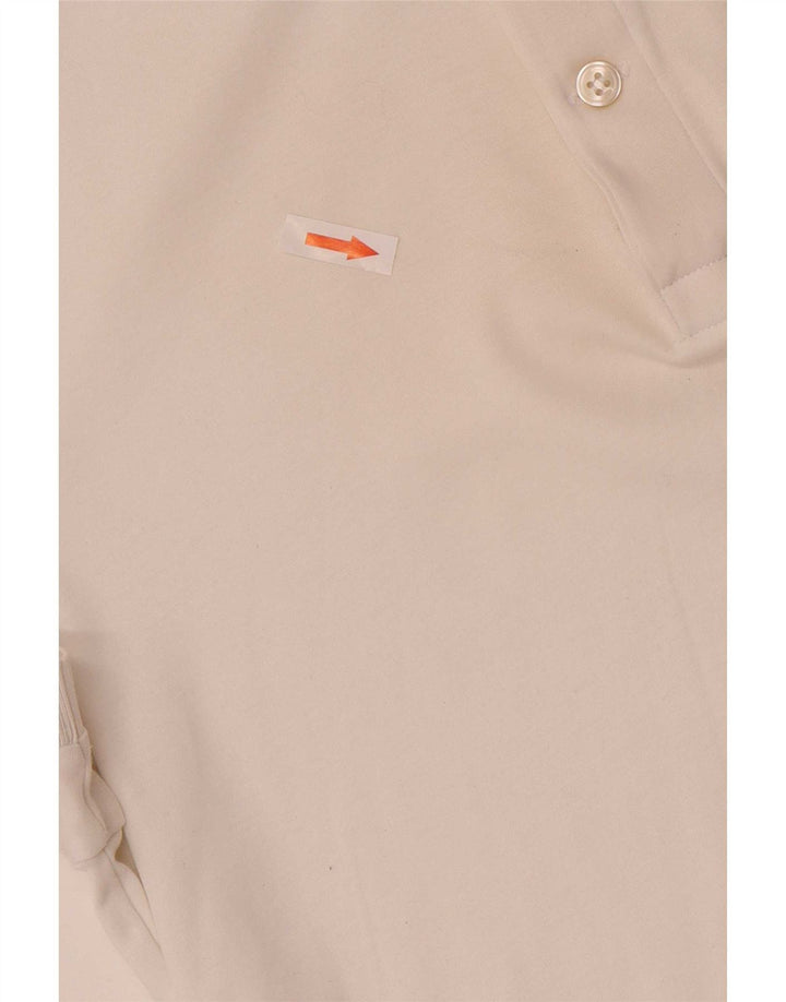 Мужская рубашка-поло стандартного кроя Lacoste, размер 3, маленькая, белый хлопок