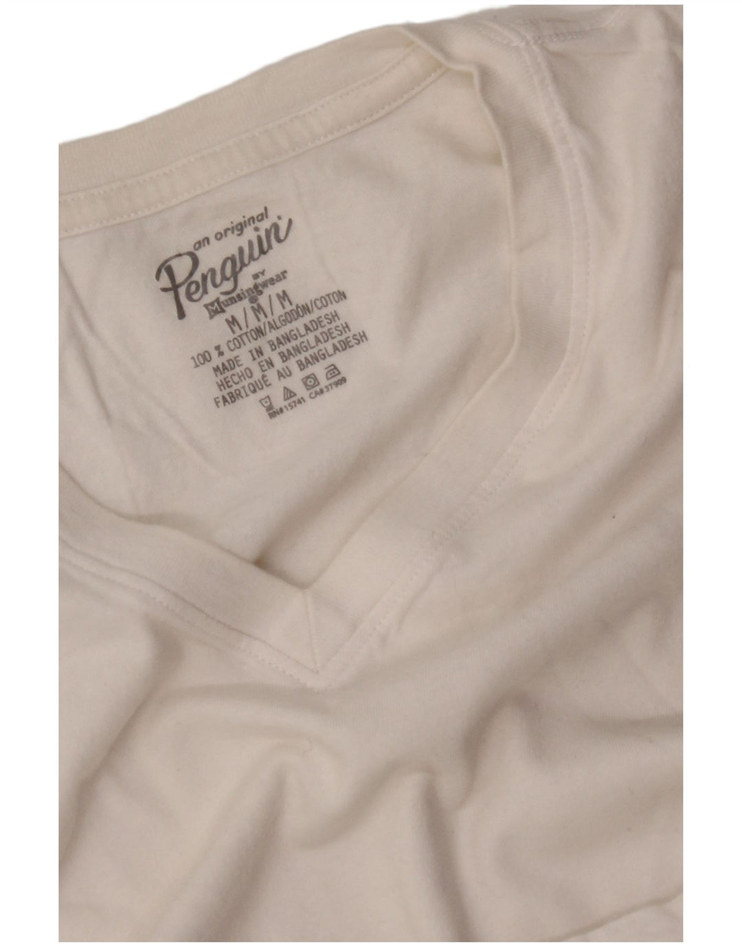 Женская футболка PENGUIN Top UK 14, средний белый хлопок, белый цвет