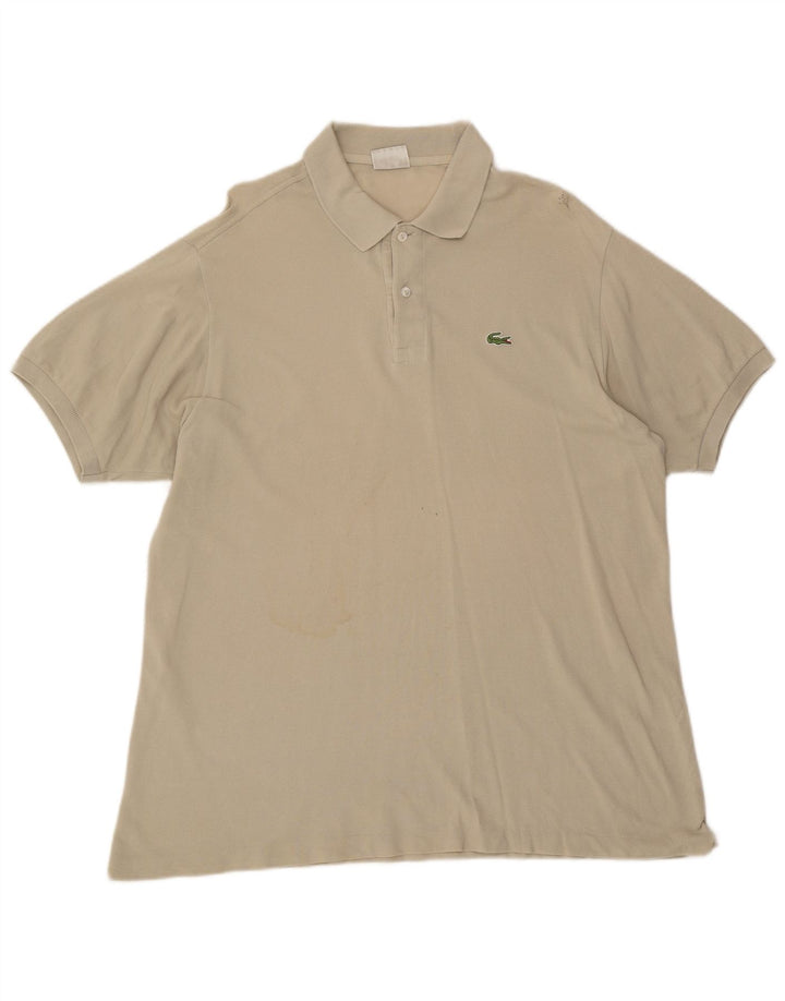 Мужская рубашка-поло Lacoste, размер 6 XL, бежевая