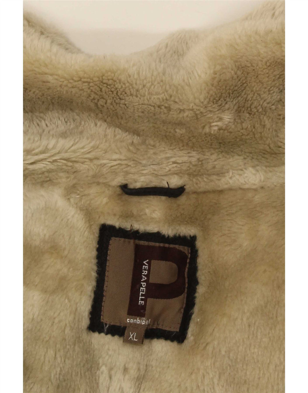 Мужская короткая дубленка Conbipel UK 42 XL черная кожаная
