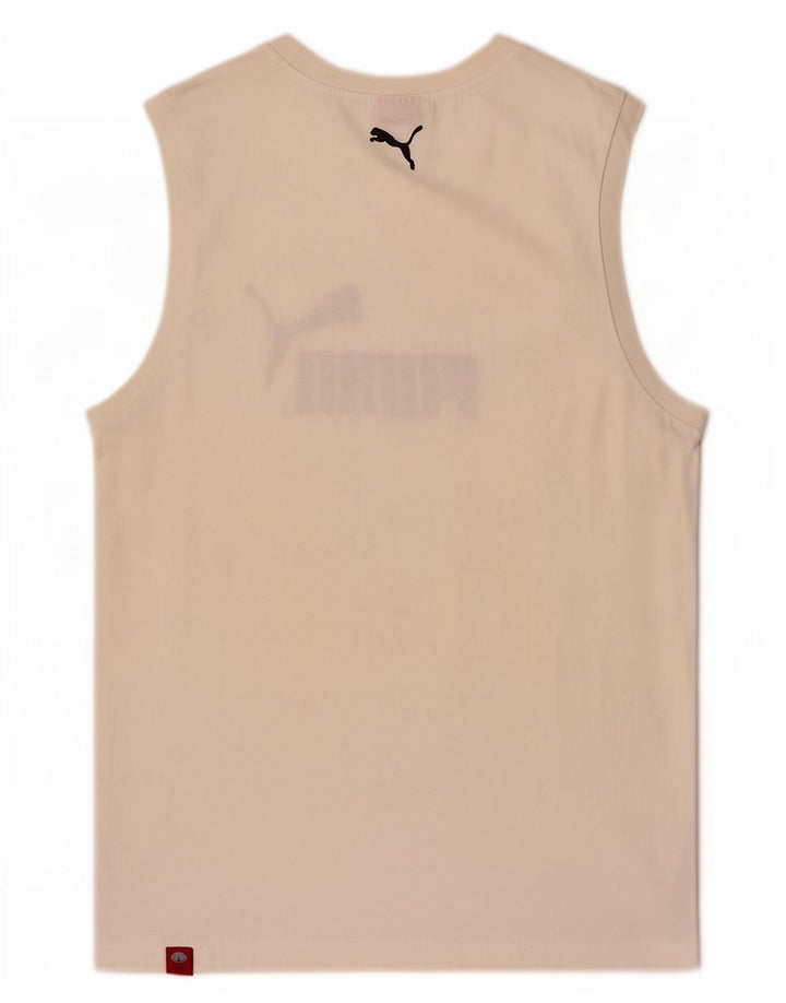Мужской жилет с рисунком Puma средний белый