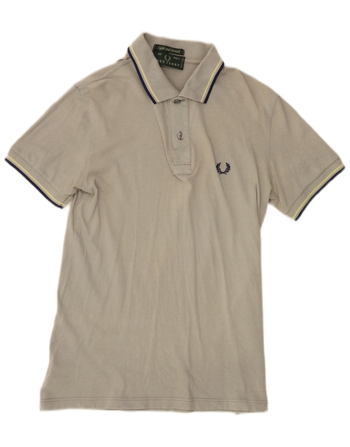 Мужская рубашка-поло Fred Perry, маленький серый полосатый хлопок