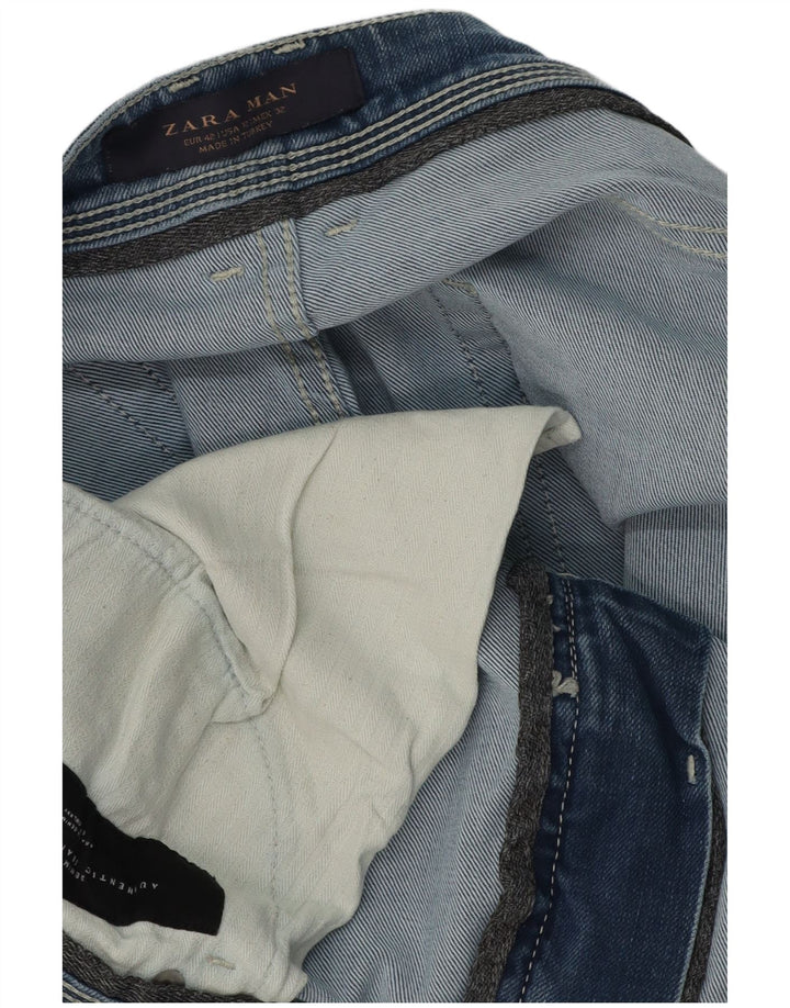 Мужские джинсы узкого кроя Zara EU 42, большие W32 L26, синие
