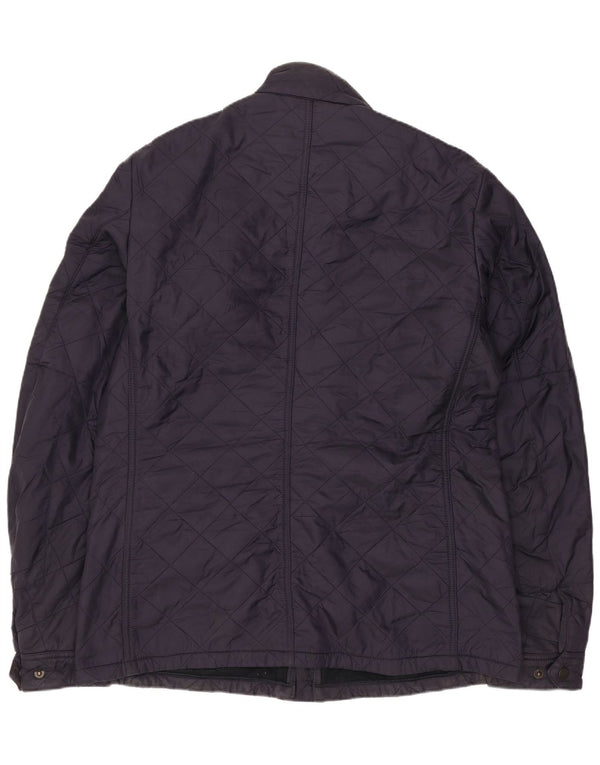 Мужская стеганая куртка Barbour UK 40, большая темно-синяя, полиамид