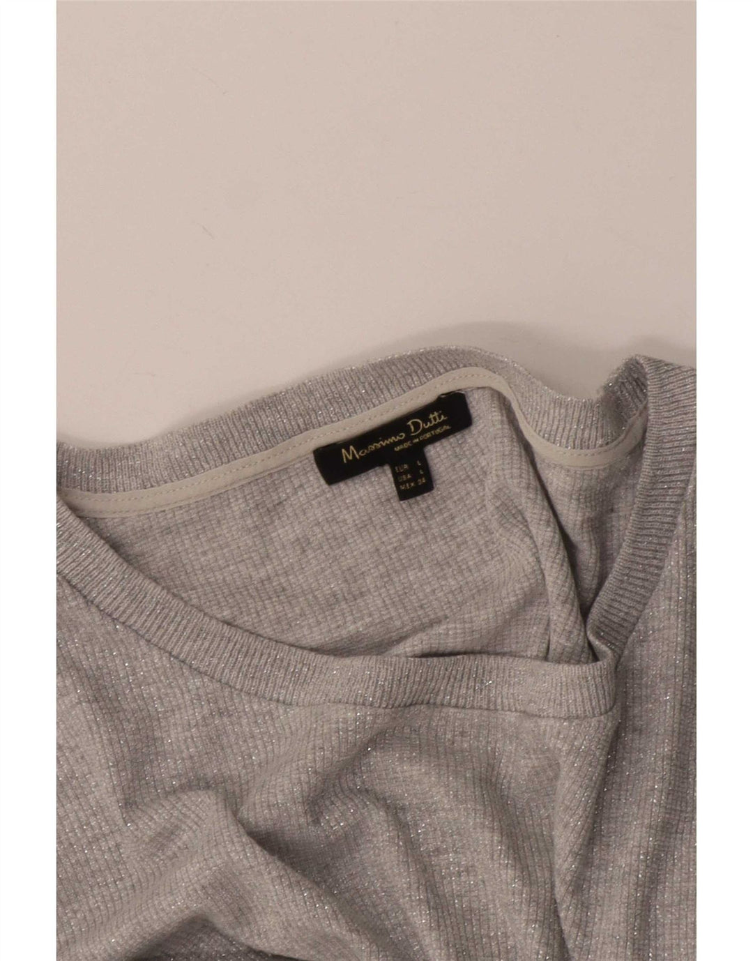 Женский топ Massimo Dutti с рукавом 3/4 UK 16, большой серый