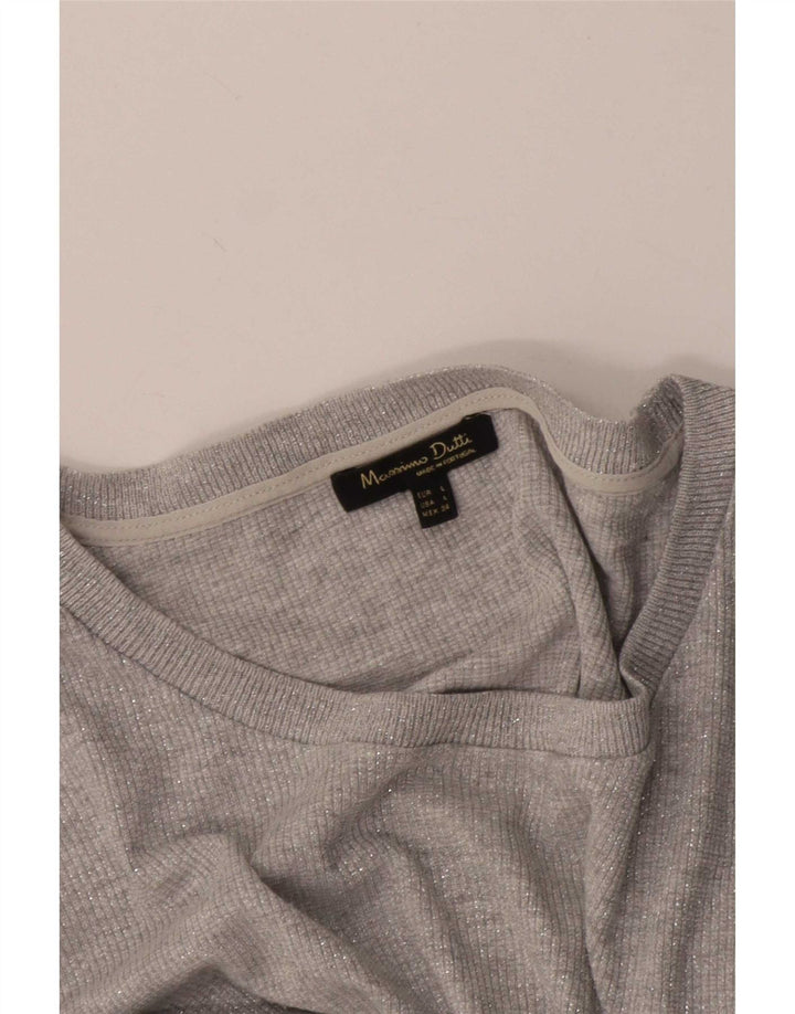 Женский топ Massimo Dutti с рукавом 3/4 UK 16, большой серый