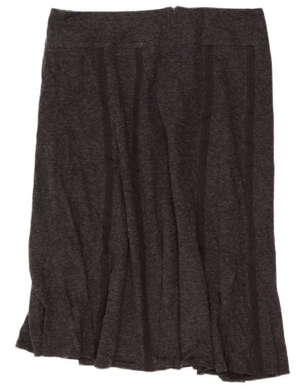 Женская прямая юбка MARKS & SPENCER UK 18 XL W36, серый акрил в крапинку