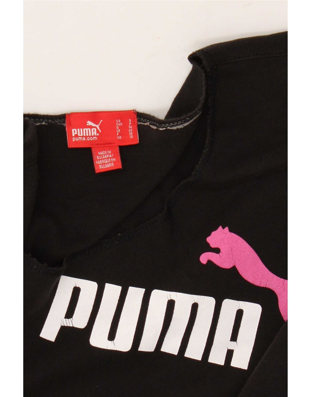 Женский топ с длинным рукавом Puma UK 10, маленький черный
