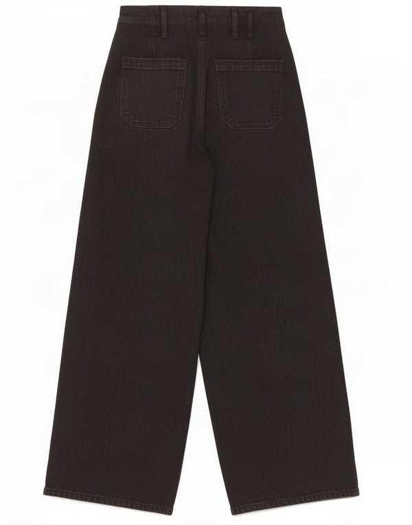 Женские широкие джинсы Zara EU 34 2XS W24 L25 черные