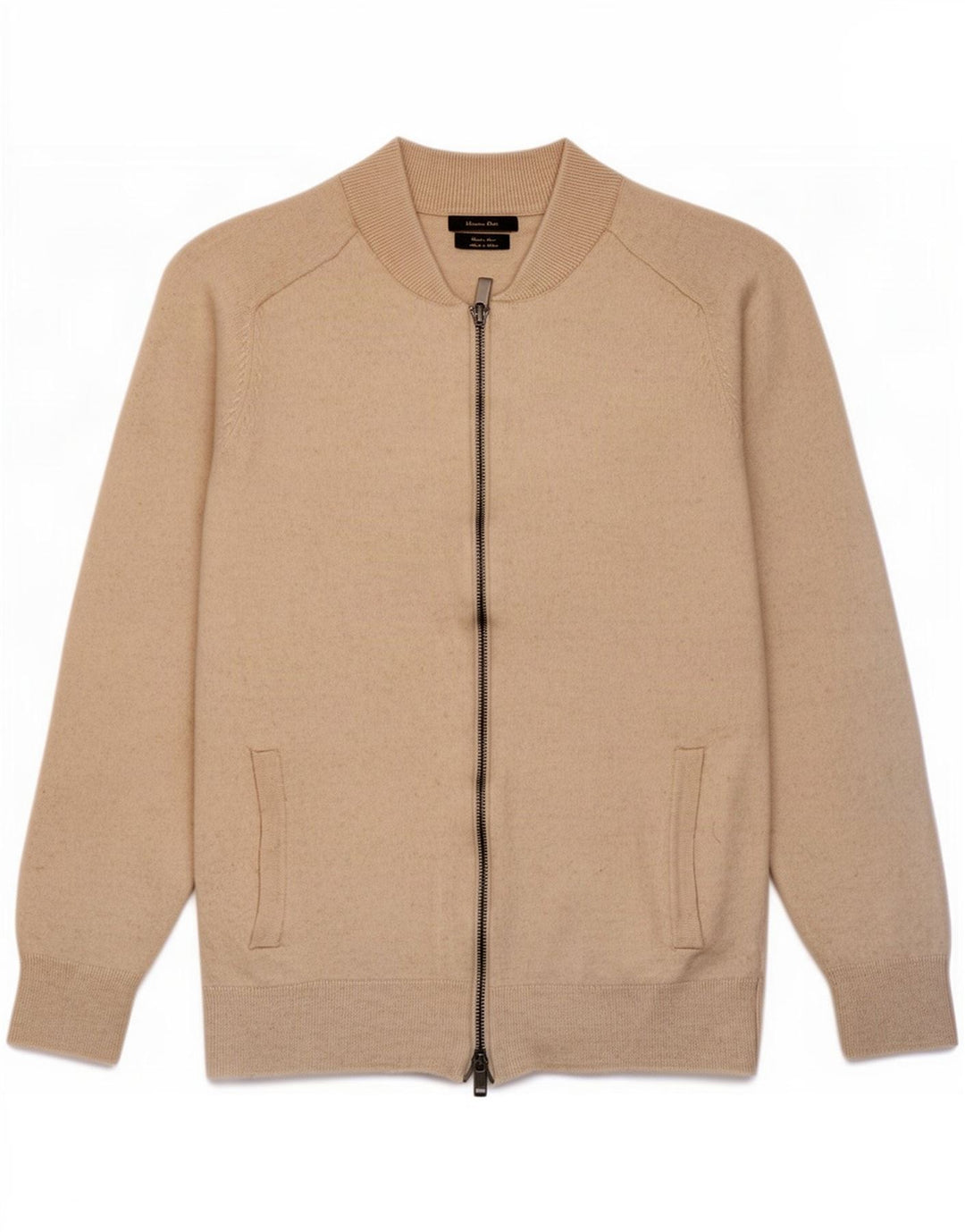 Женский кардиган Massimo Dutti UK 12, средний бежевый, шерсть