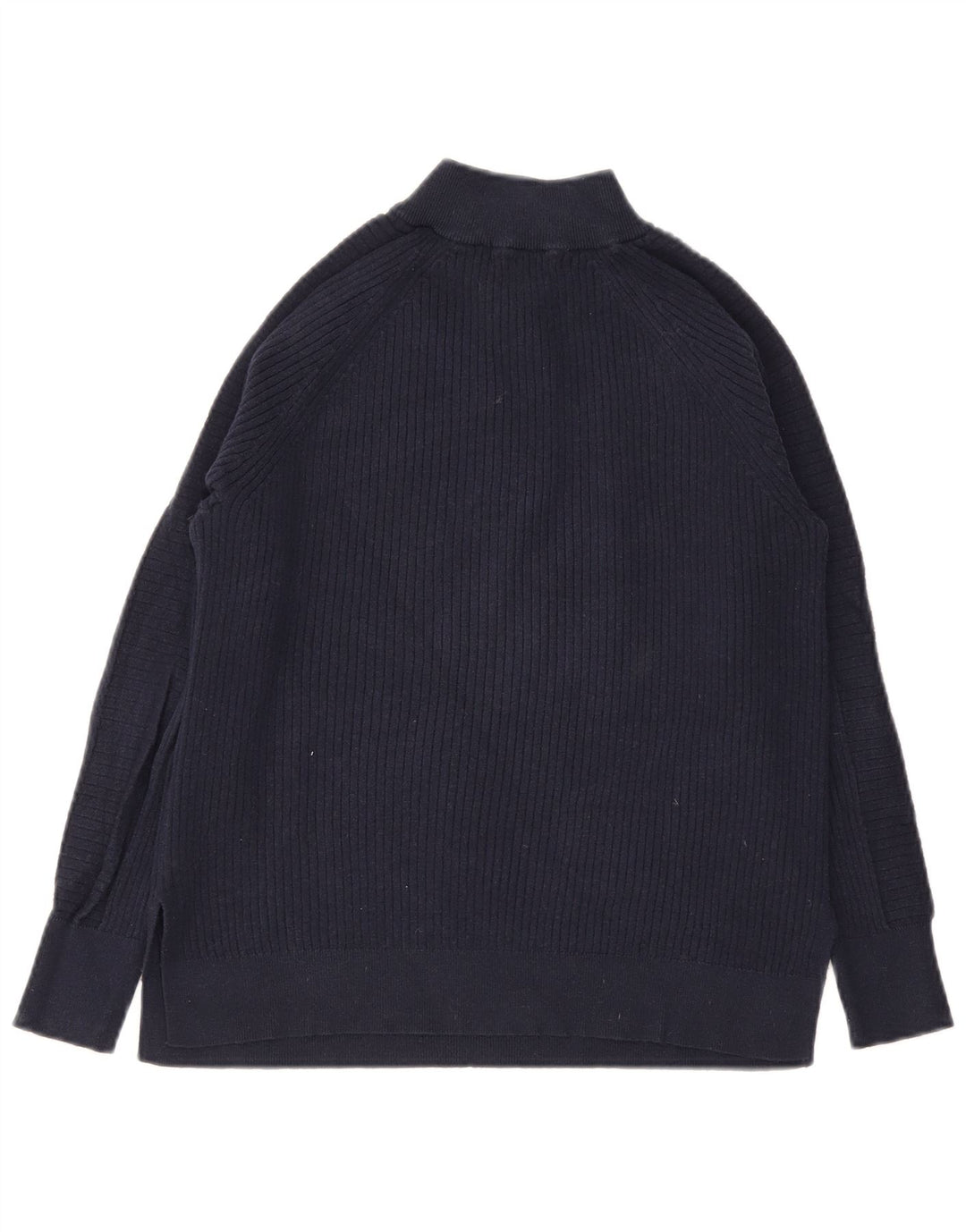 Женский джемпер с воротником на молнии Marks & Spencer UK 14, средний темно-синий