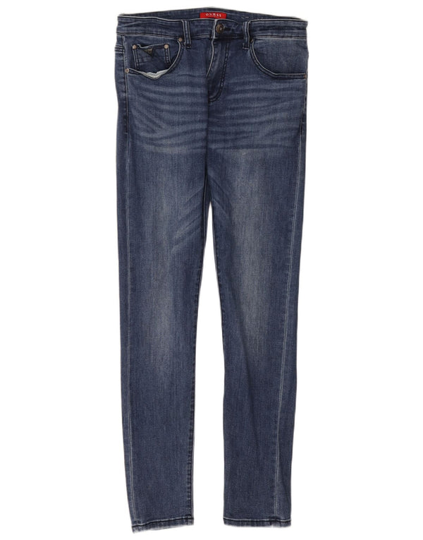 Женские джинсы скинни Guess W31 L31, синие, хлопок