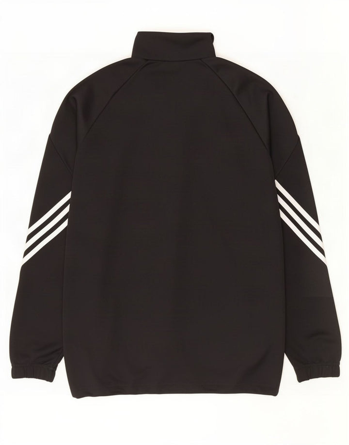 Мужская спортивная куртка Adidas Climalite, большая черная полиэстеровая куртка