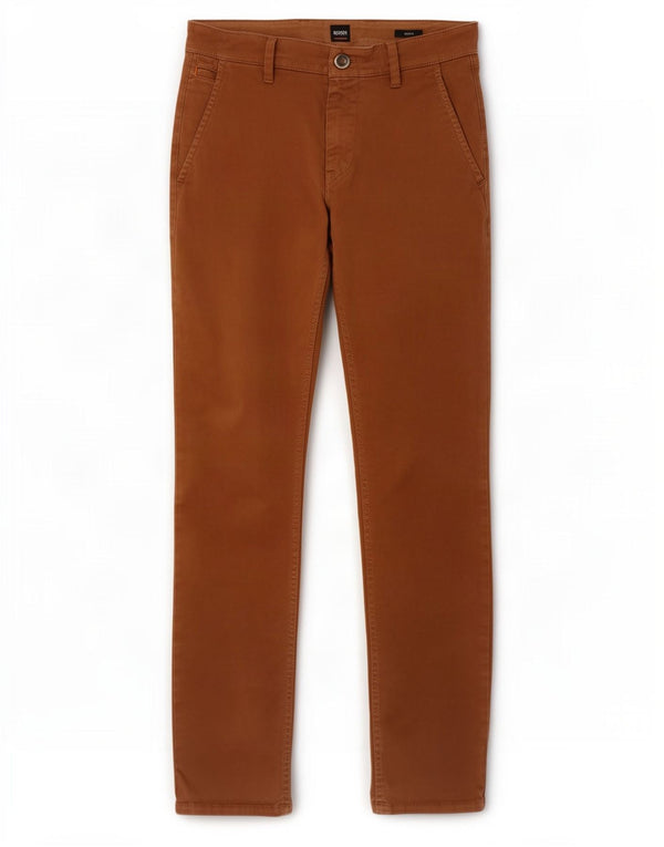Мужские брюки-чиносы Hugo Boss Slim Fit W30 L30, бежевый хлопок
