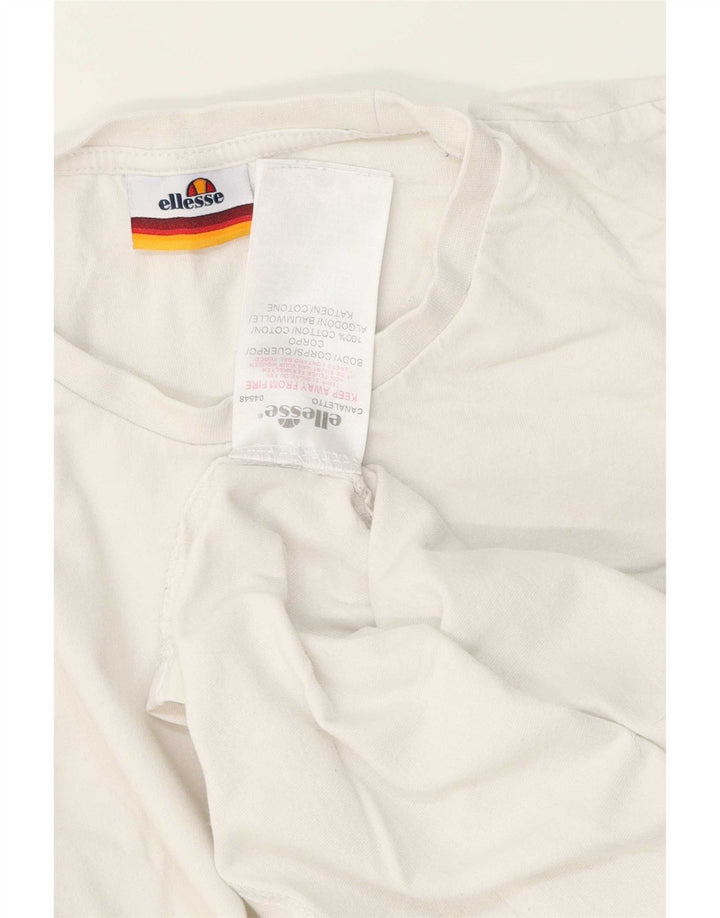 Мужская футболка Ellesse, маленький белый хлопок