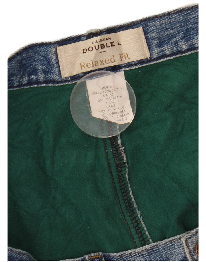 Мужские зауженные джинсы свободного кроя L.L.BEAN W37 L32, синий хлопок