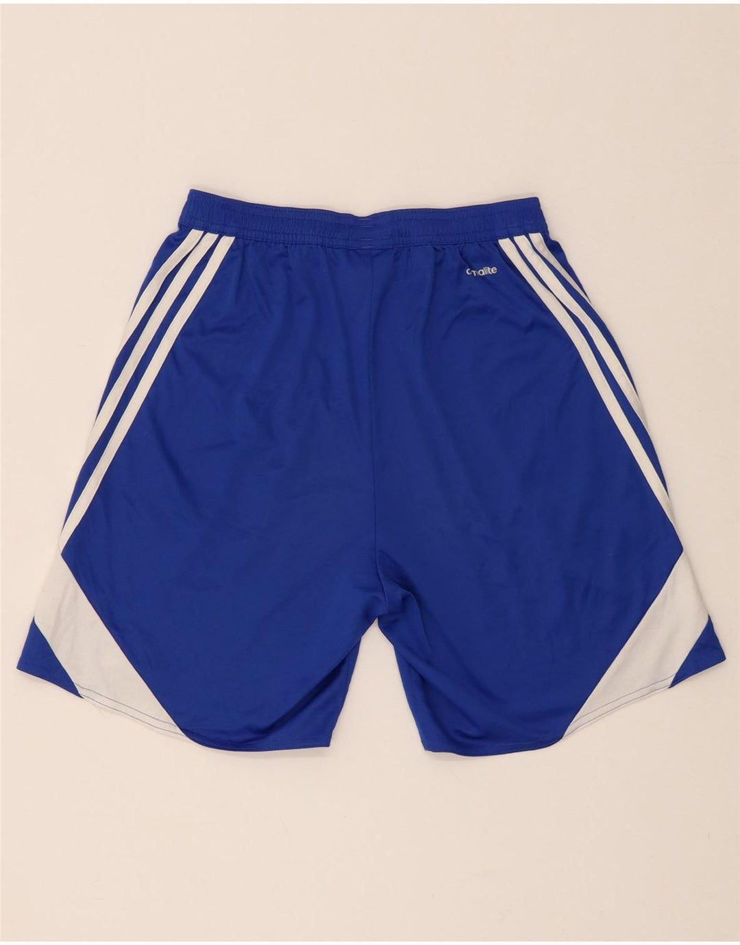 Мужские спортивные шорты Adidas Climalite, маленькие синие, полиэстер с цветными блоками