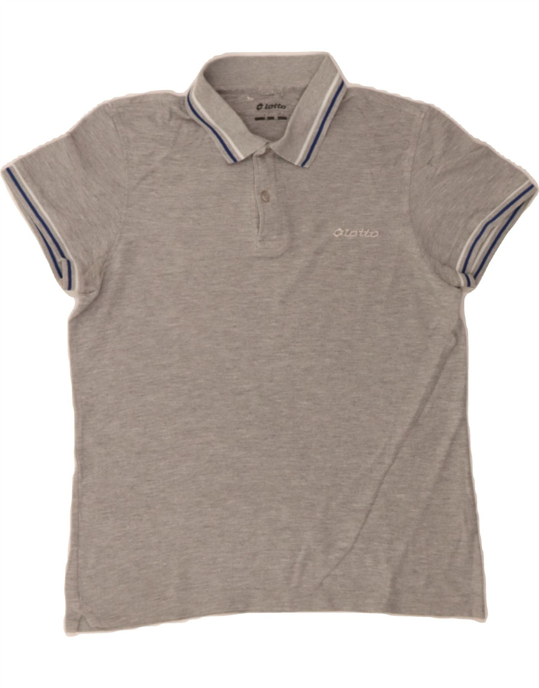 LOTTO Mens Polo Shirt Medium Grey Cotton Vintage Lotto and Second-Hand Lotto from Messina Hembry 