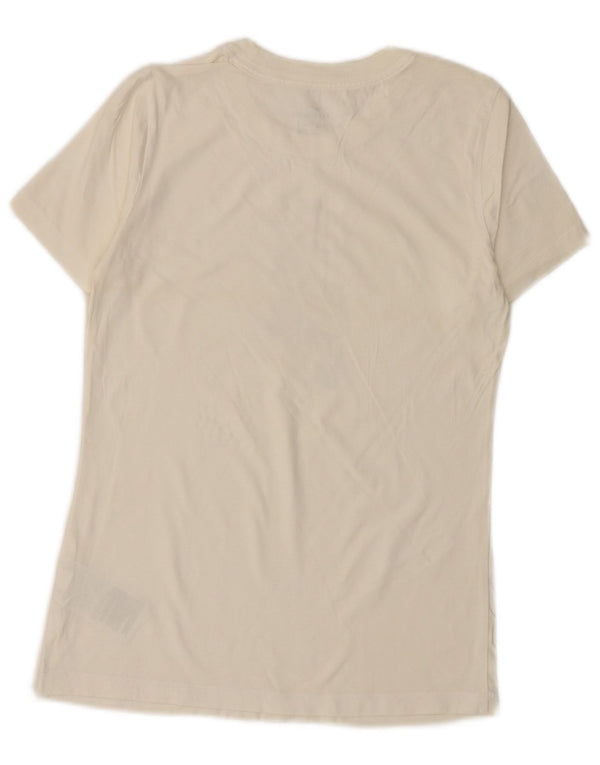 Женская футболка с рисунком Nike Top UK 6 XS, белый хлопок