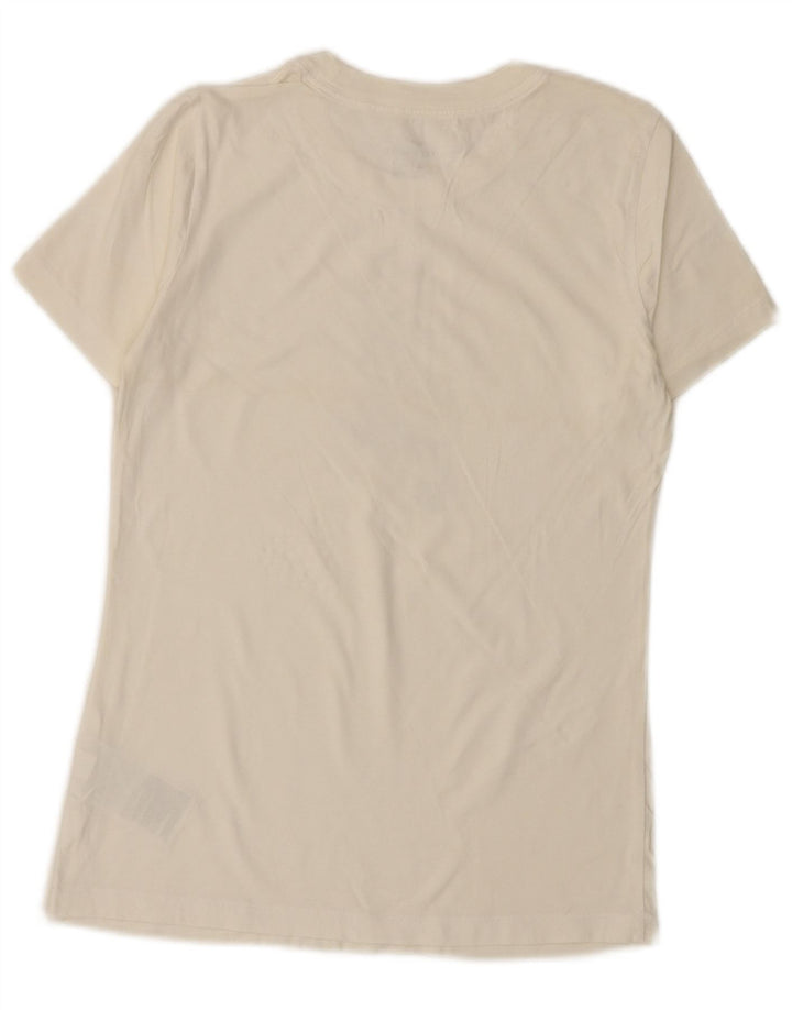 Женская футболка с рисунком Nike Top UK 6 XS, белый хлопок