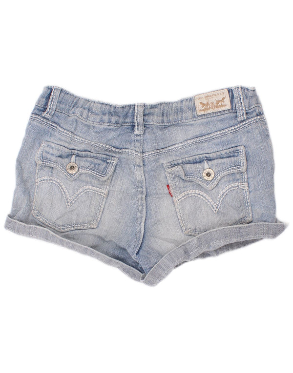 Джинсовые шорты Levi's для девочек 13–14 лет W22, синий вискоза