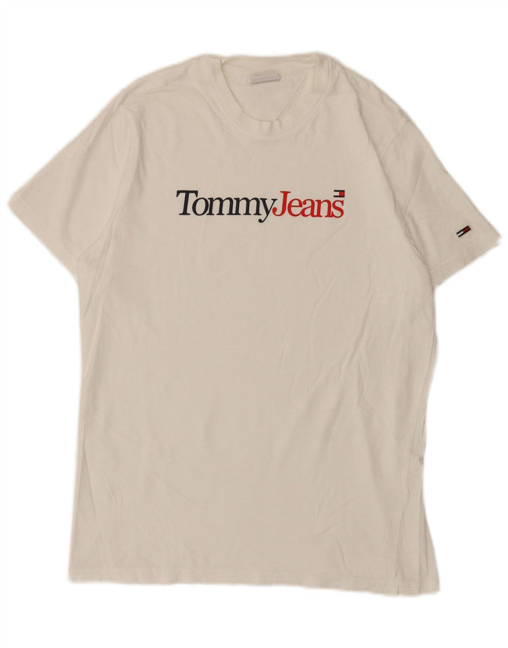 Мужская футболка с рисунком Tommy Hilfiger, маленький белый
