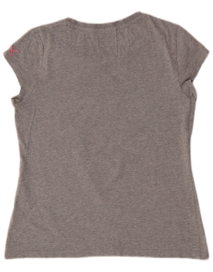 Женская футболка с рисунком Puma Top UK 14 Medium Grey