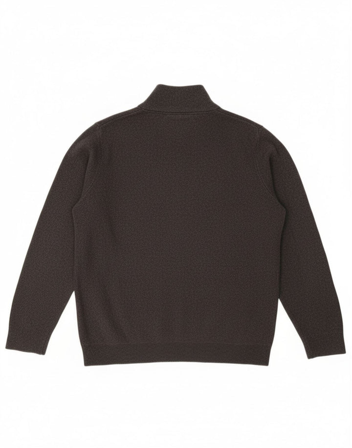 Мужской свитер с воротником на молнии Superdry 2XL, серый хлопок