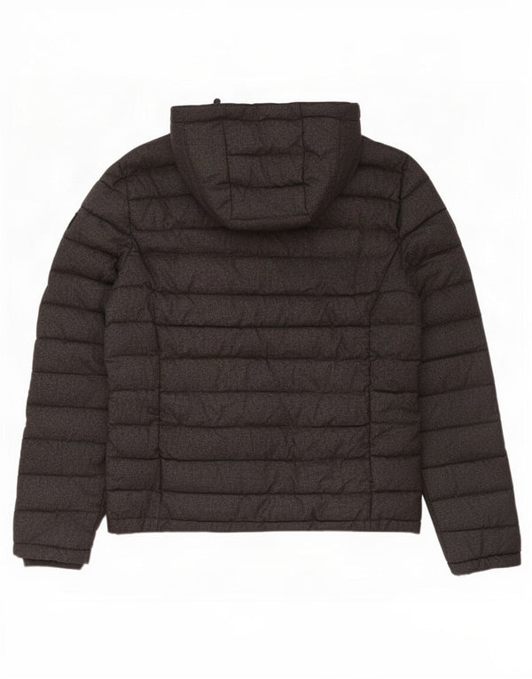 Мужская утепленная куртка с капюшоном Superdry UK 42 XL Серый полиэстер